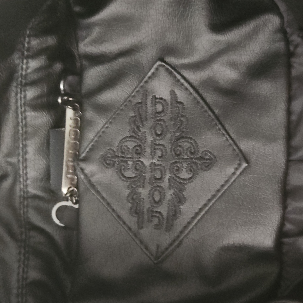 Joujou Women's Black Leather Jacket - Picture 7 of 8